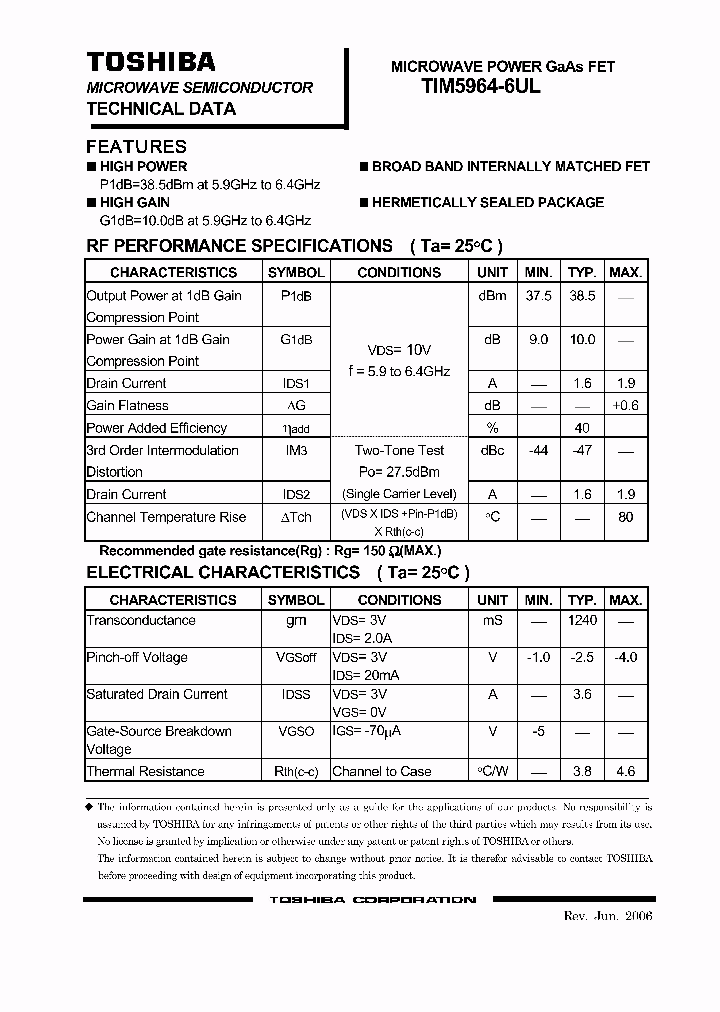 TIM5964-6UL_4102609.PDF Datasheet