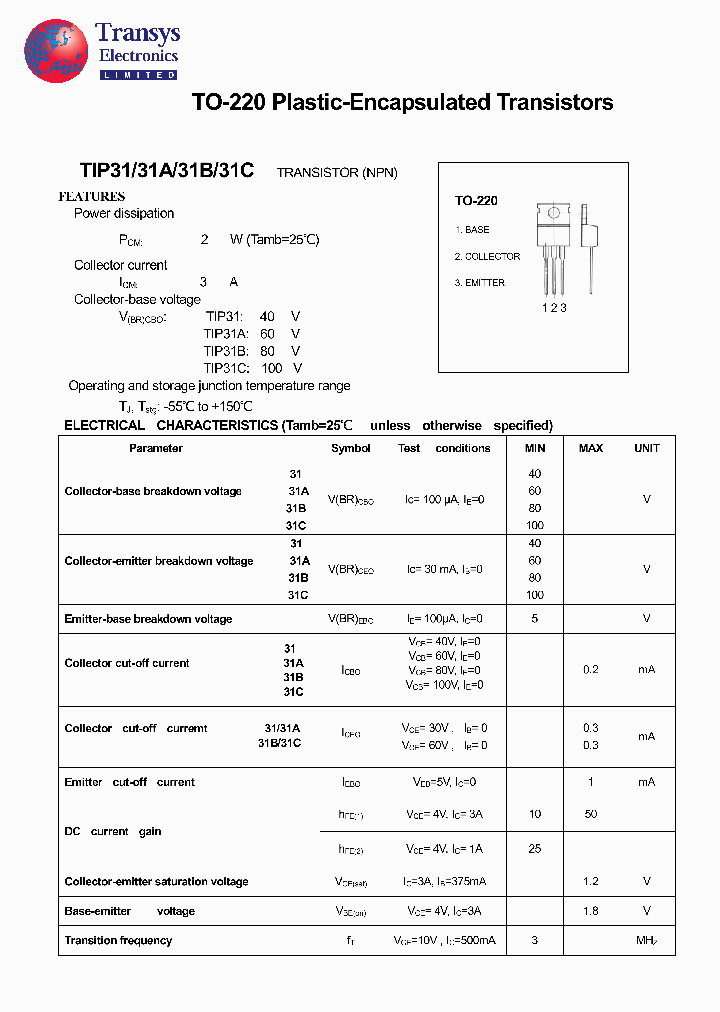 TIP31_4106305.PDF Datasheet