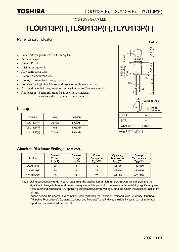 TLOU113P07_4131943.PDF Datasheet
