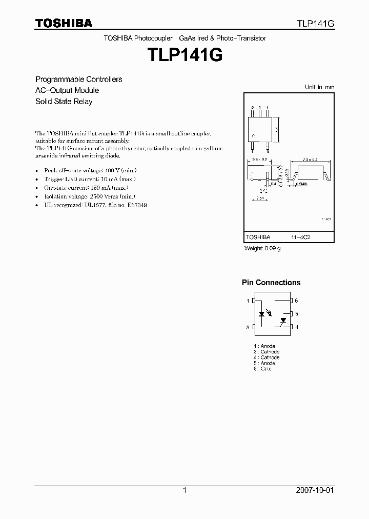 TLP141G07_4131917.PDF Datasheet