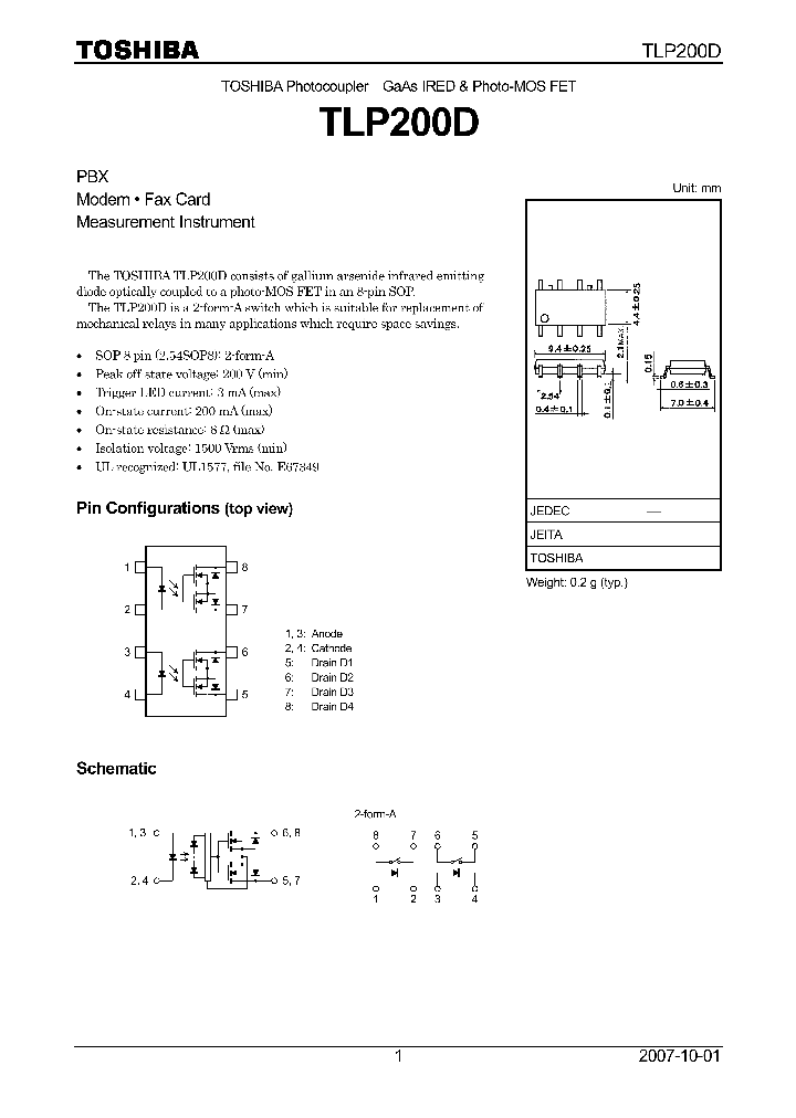 TLP200D07_4124692.PDF Datasheet