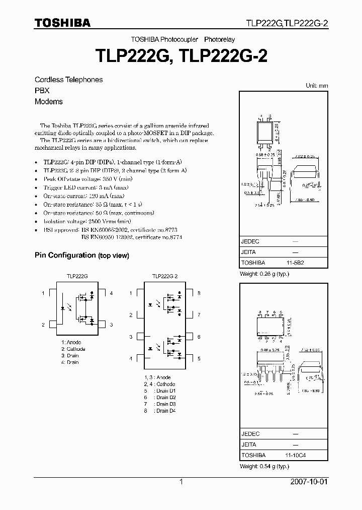 TLP222G07_4124684.PDF Datasheet