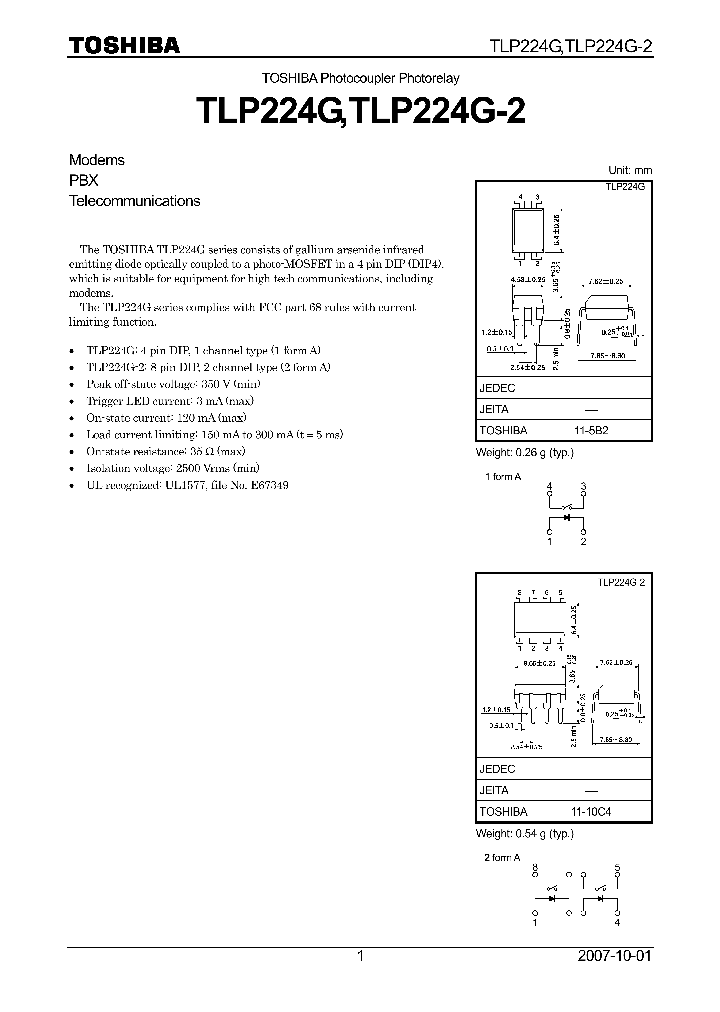 TLP224G07_4124683.PDF Datasheet
