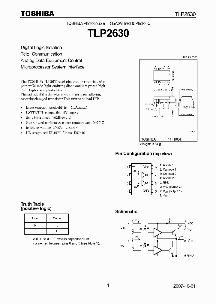 TLP263007_4124924.PDF Datasheet