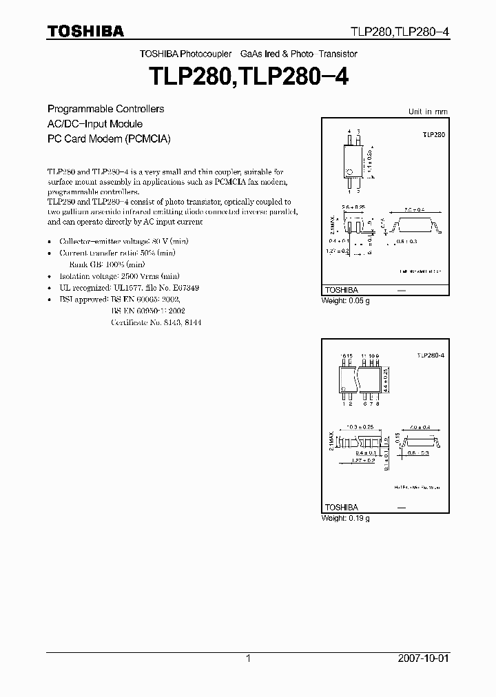 TLP280-4_4111146.PDF Datasheet