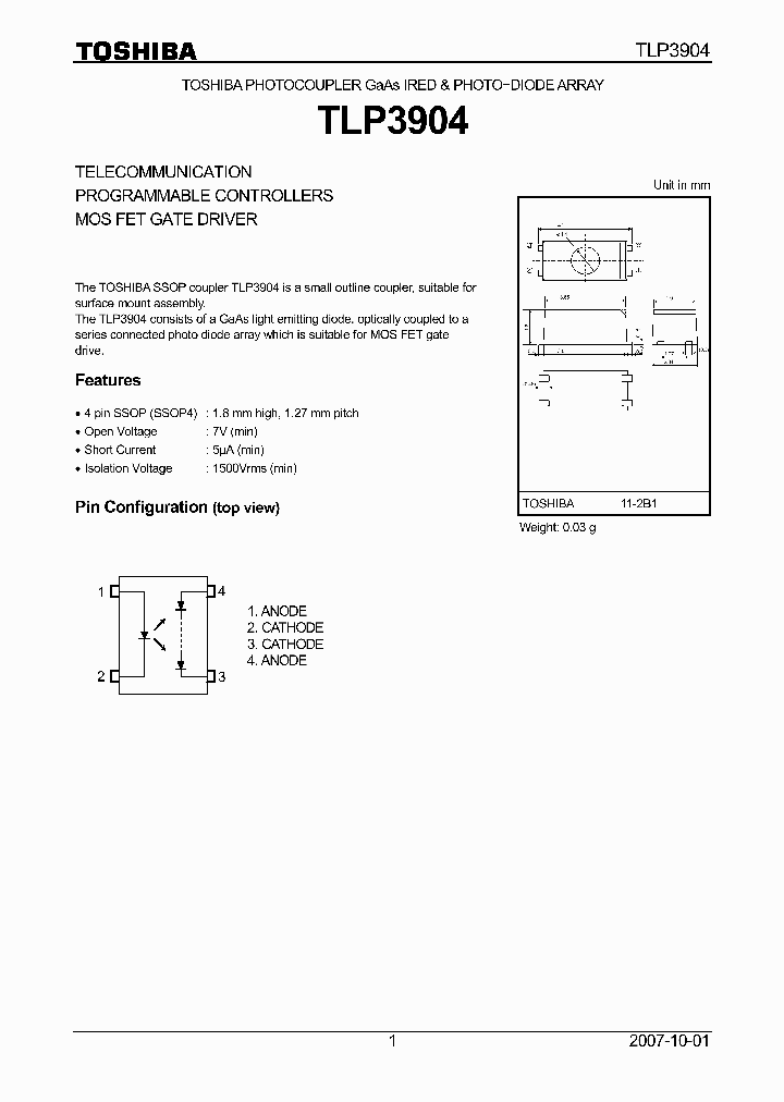 TLP3904_4124910.PDF Datasheet