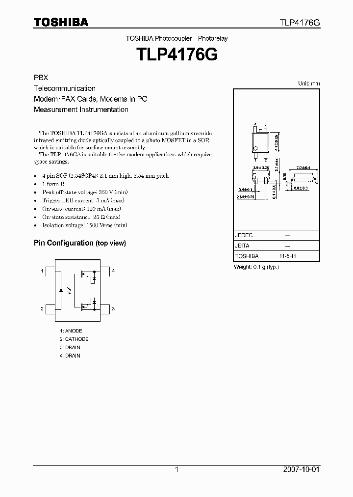 TLP4176G_4112660.PDF Datasheet
