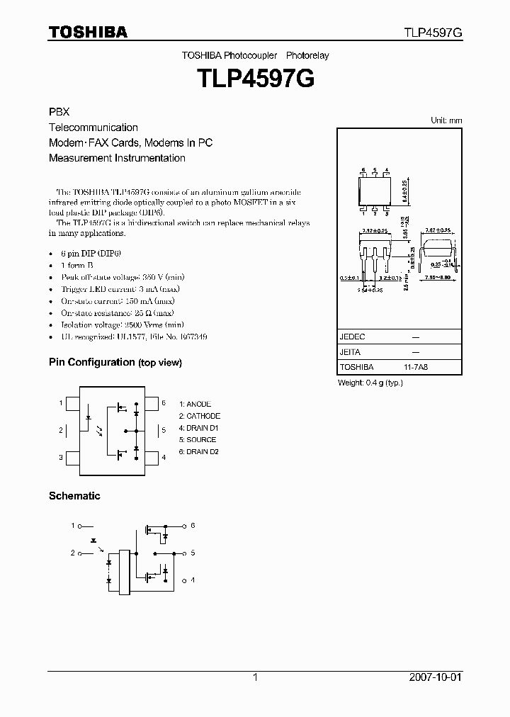 TLP4597G_4114867.PDF Datasheet