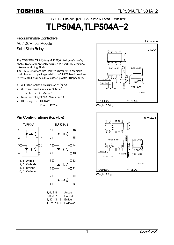 TLP504A07_4108765.PDF Datasheet