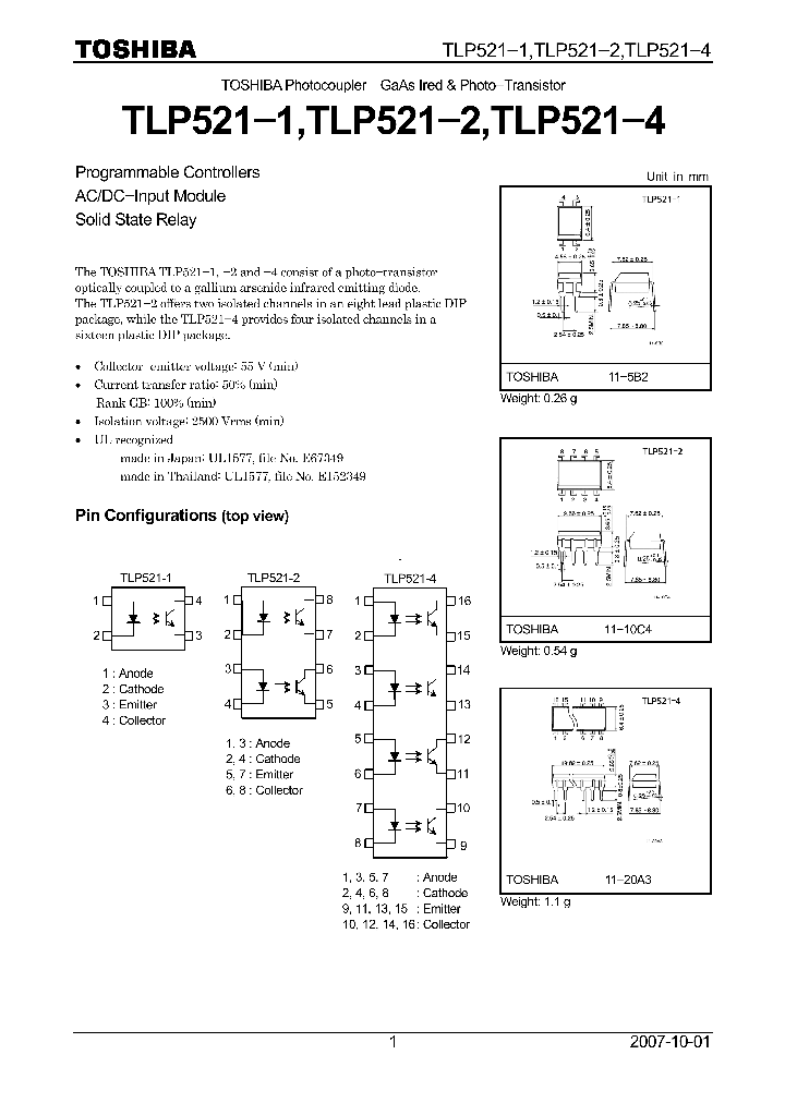 TLP521-107_4108789.PDF Datasheet