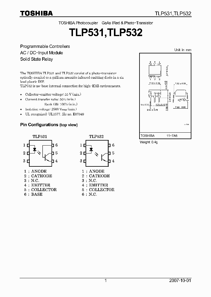 TLP53107_4109985.PDF Datasheet