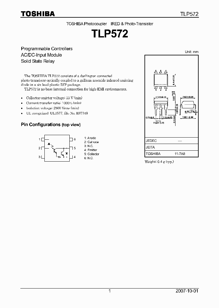 TLP572-07_4109681.PDF Datasheet