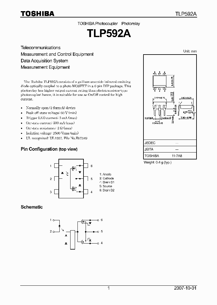 TLP592A07_4110018.PDF Datasheet