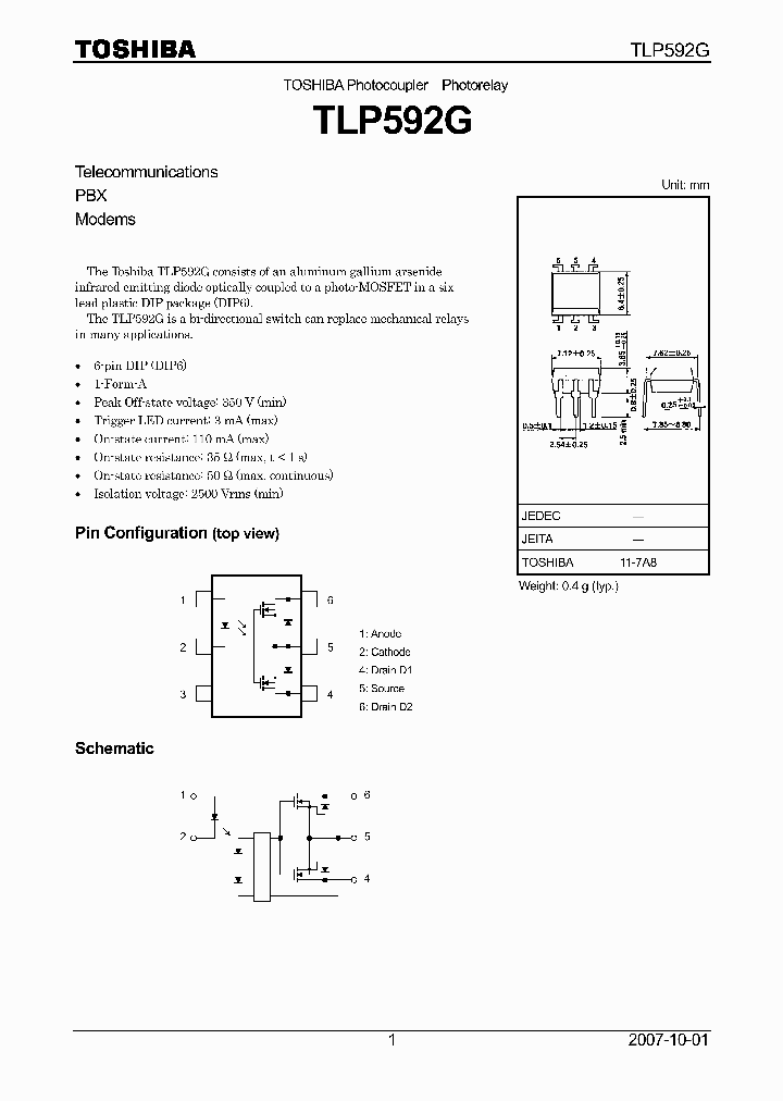 TLP592G07_4110019.PDF Datasheet