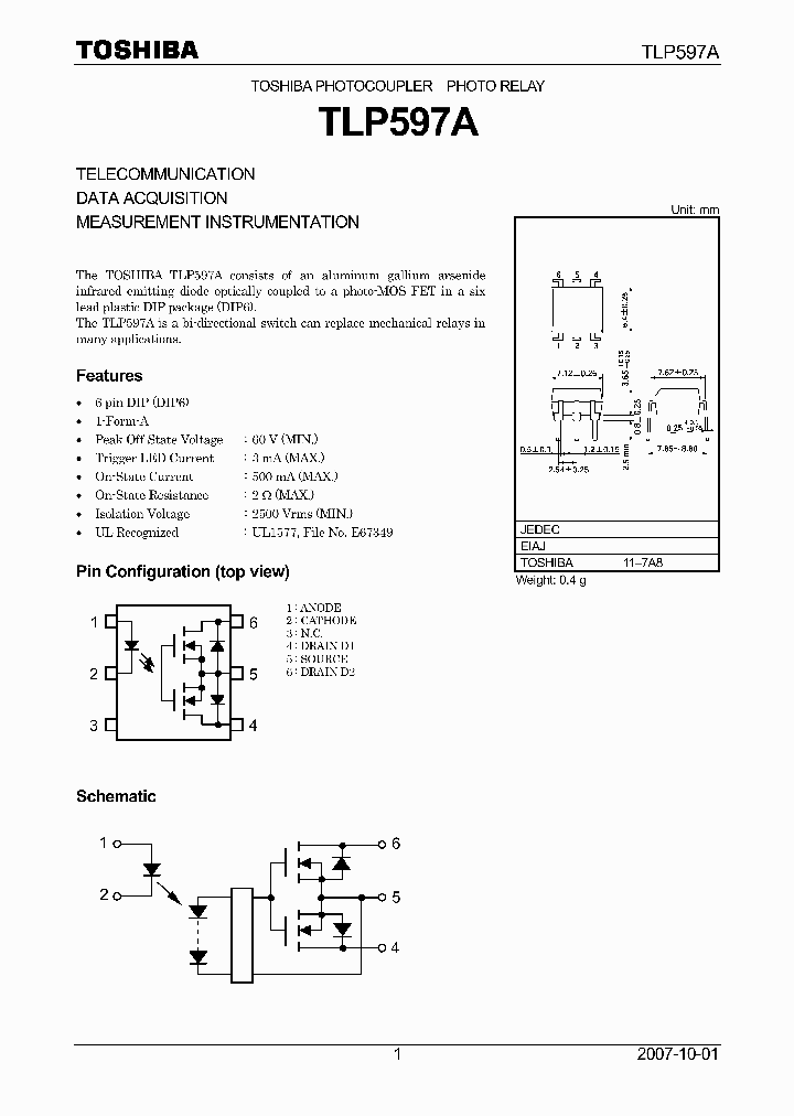TLP597A07_4110021.PDF Datasheet