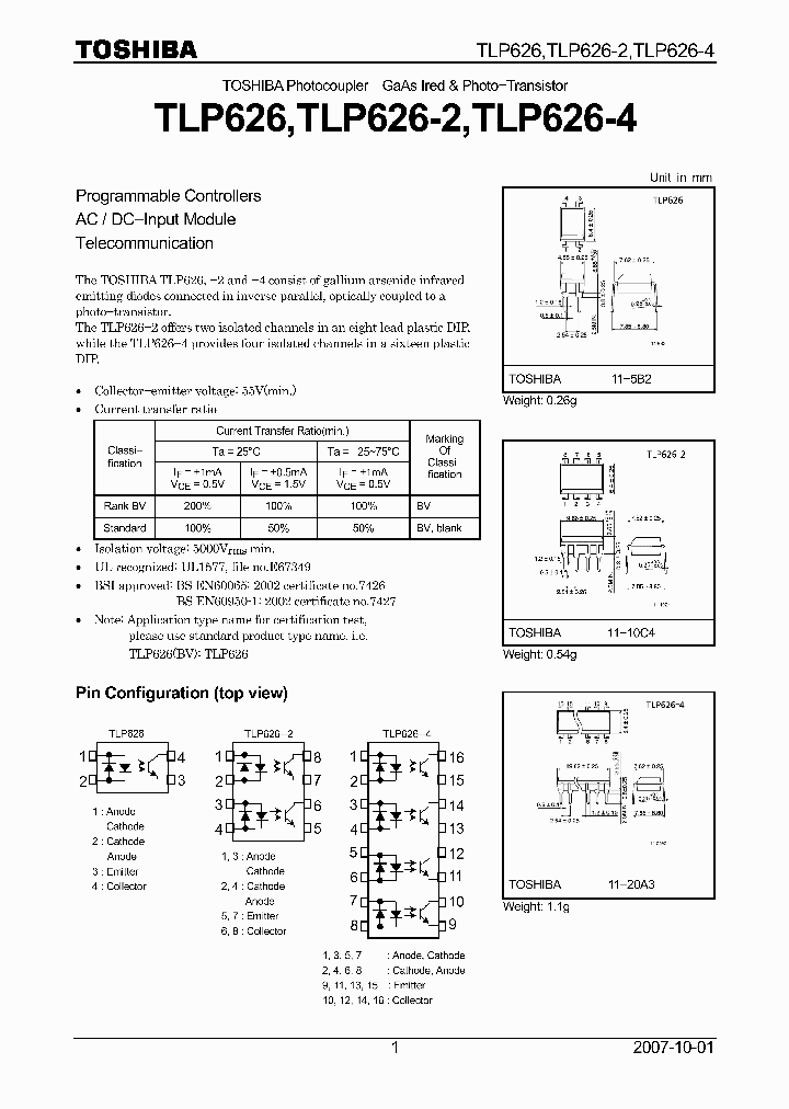 TLP62607_4124496.PDF Datasheet