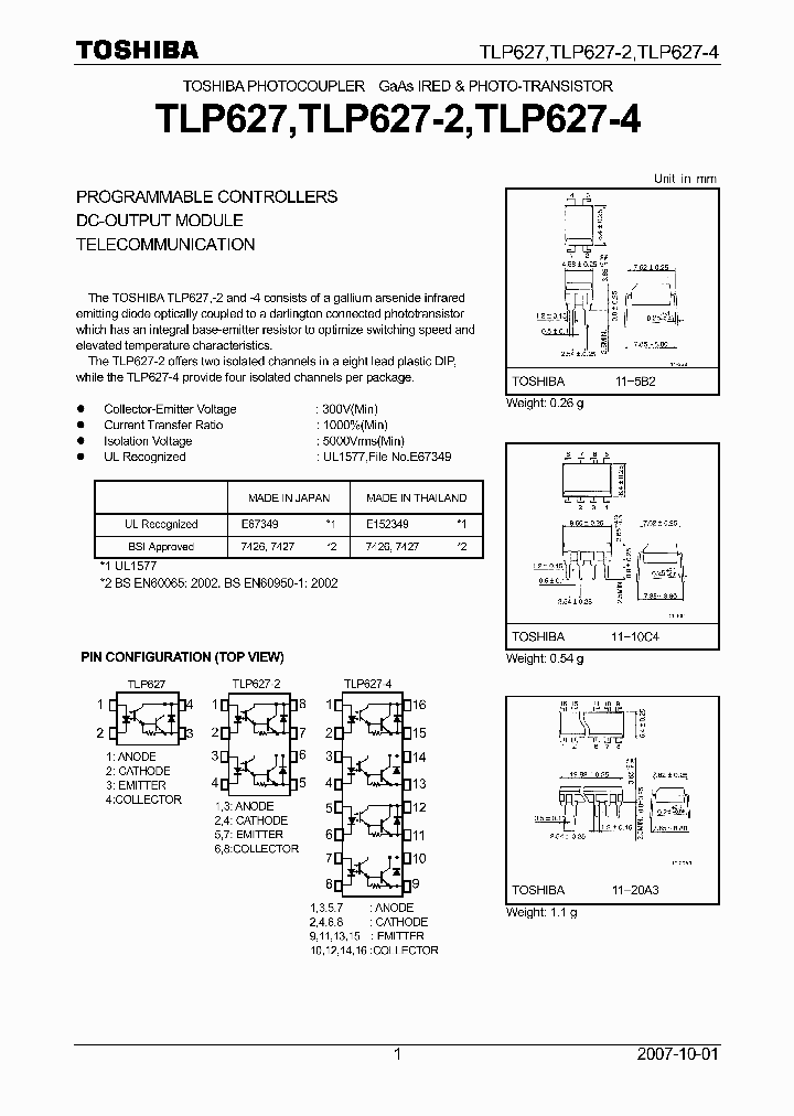 TLP62707_4124495.PDF Datasheet