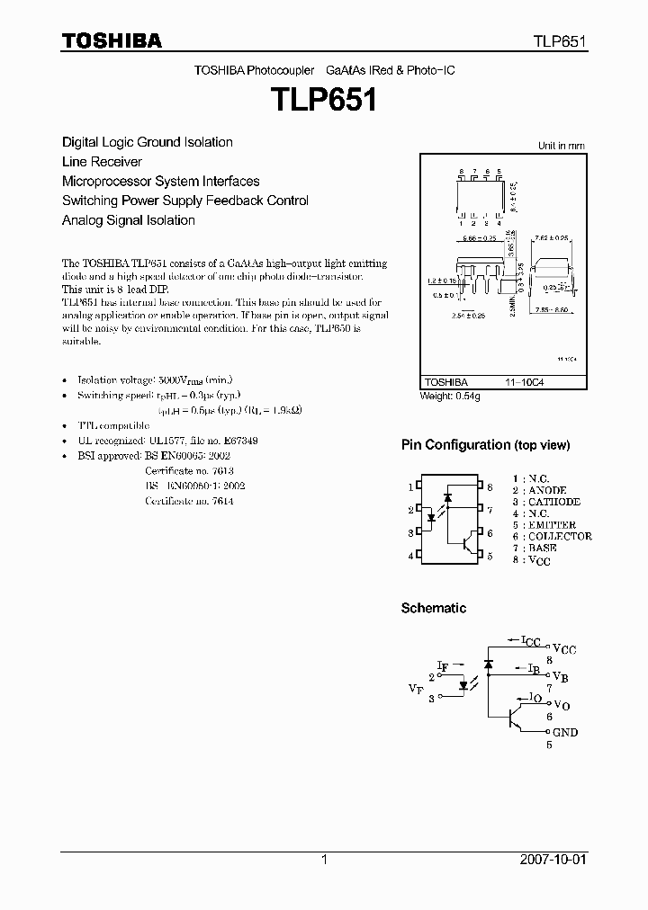 TLP65107_4124491.PDF Datasheet