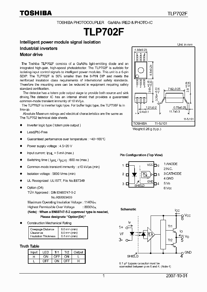 TLP702F_4113695.PDF Datasheet