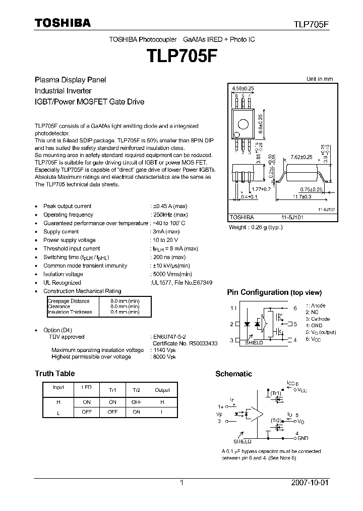 TLP705F_4113696.PDF Datasheet