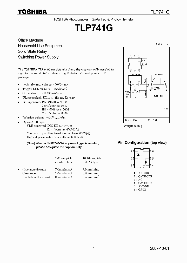 TLP741G07_4108675.PDF Datasheet