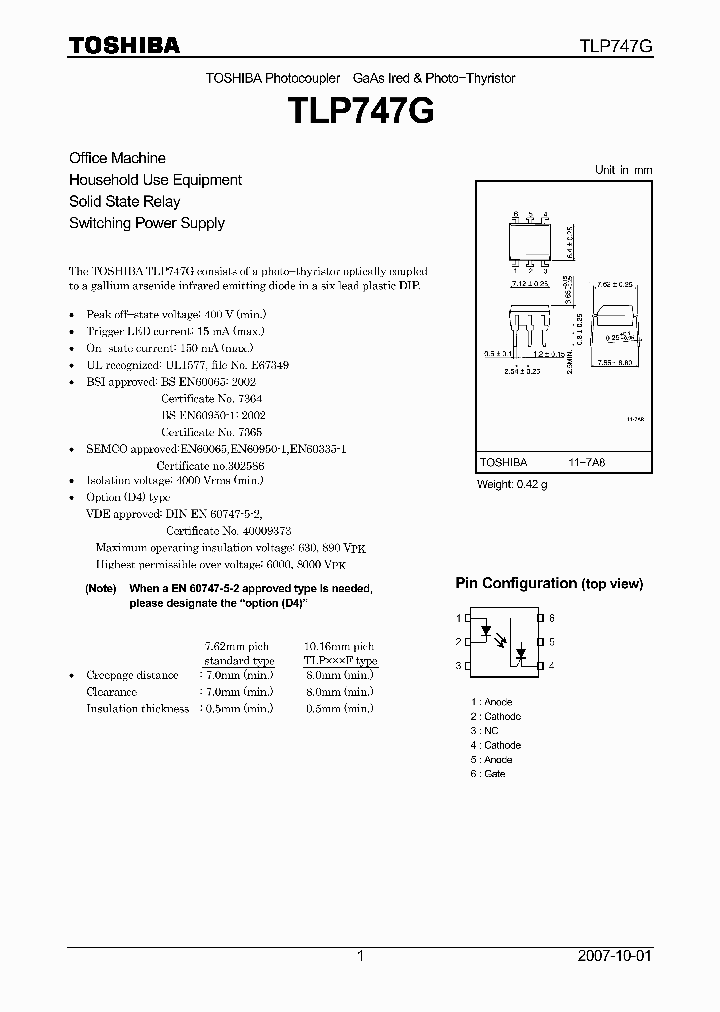 TLP747G_4108677.PDF Datasheet