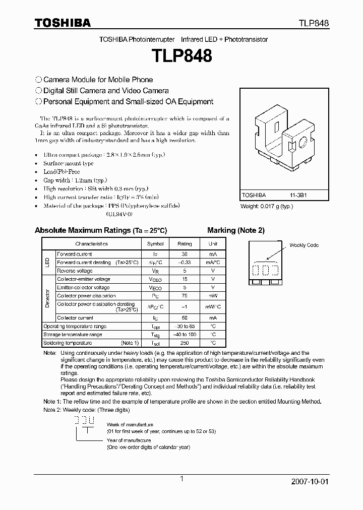 TLP848_4113741.PDF Datasheet