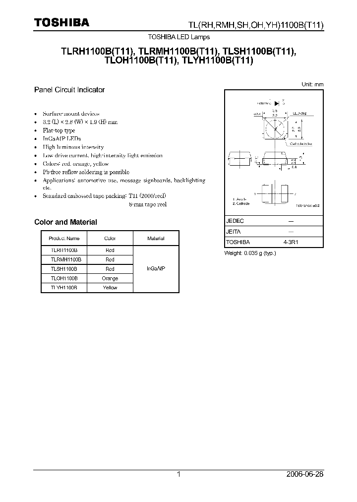 TLRMH1100B_4131899.PDF Datasheet