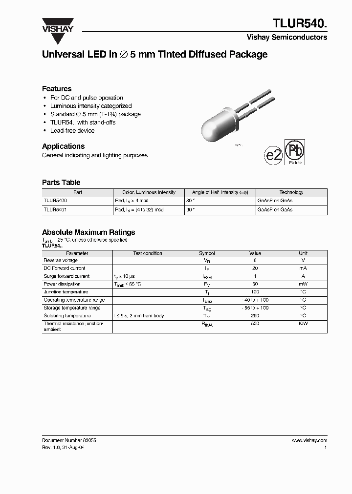 TLUR540_4155857.PDF Datasheet