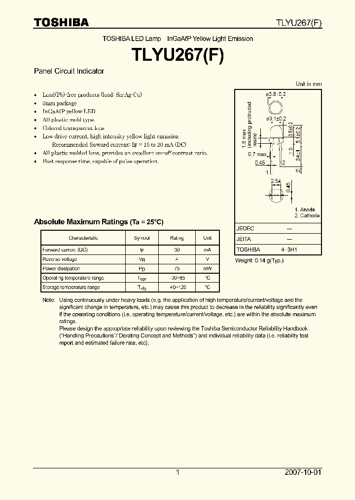TLYU267_4125151.PDF Datasheet