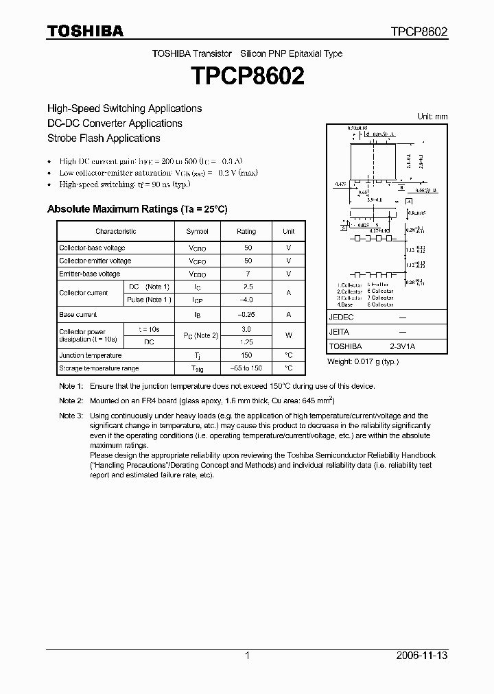TPCP8602_4127243.PDF Datasheet
