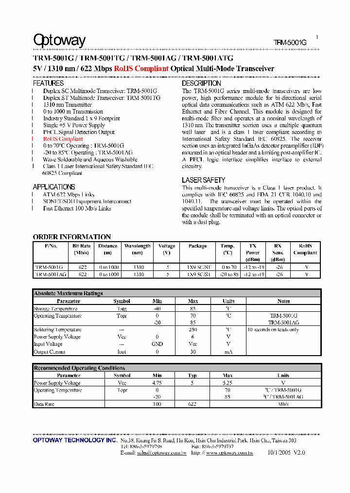 TRM-5001AG_4124318.PDF Datasheet