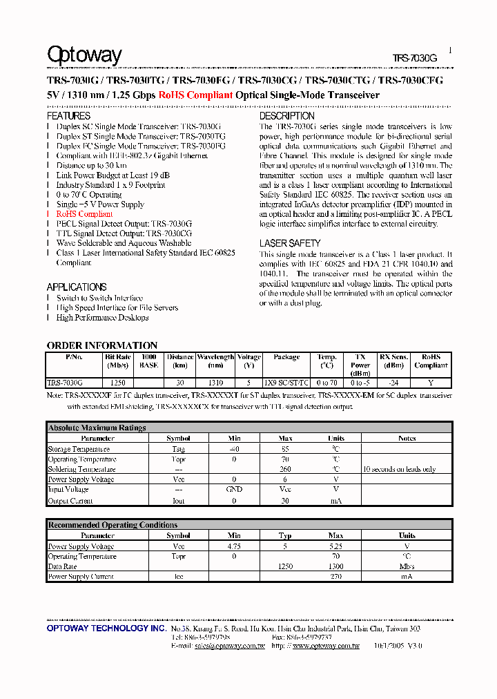 TRS-7030G_4128500.PDF Datasheet