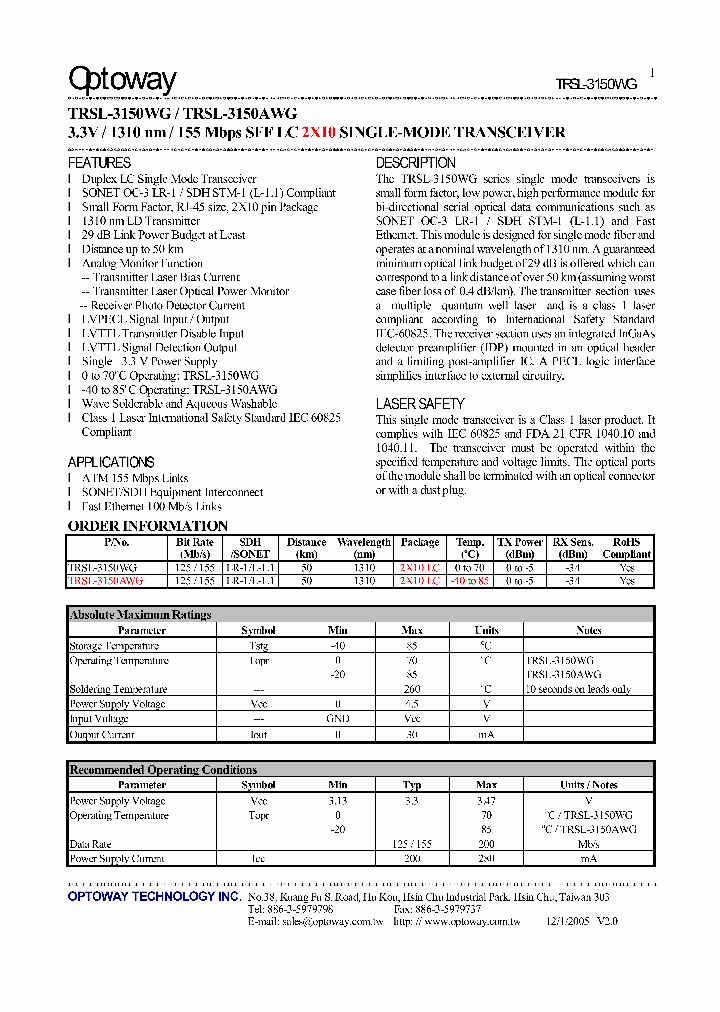TRSL-3150WG_4128335.PDF Datasheet