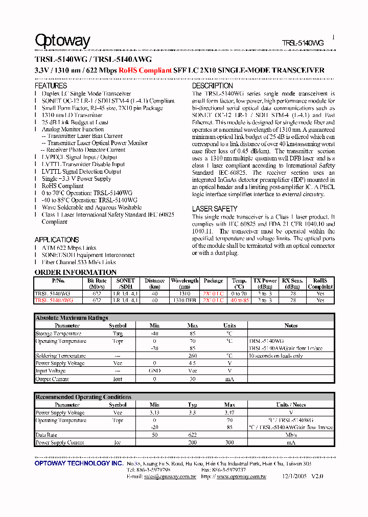 TRSL-5140WG_4128319.PDF Datasheet