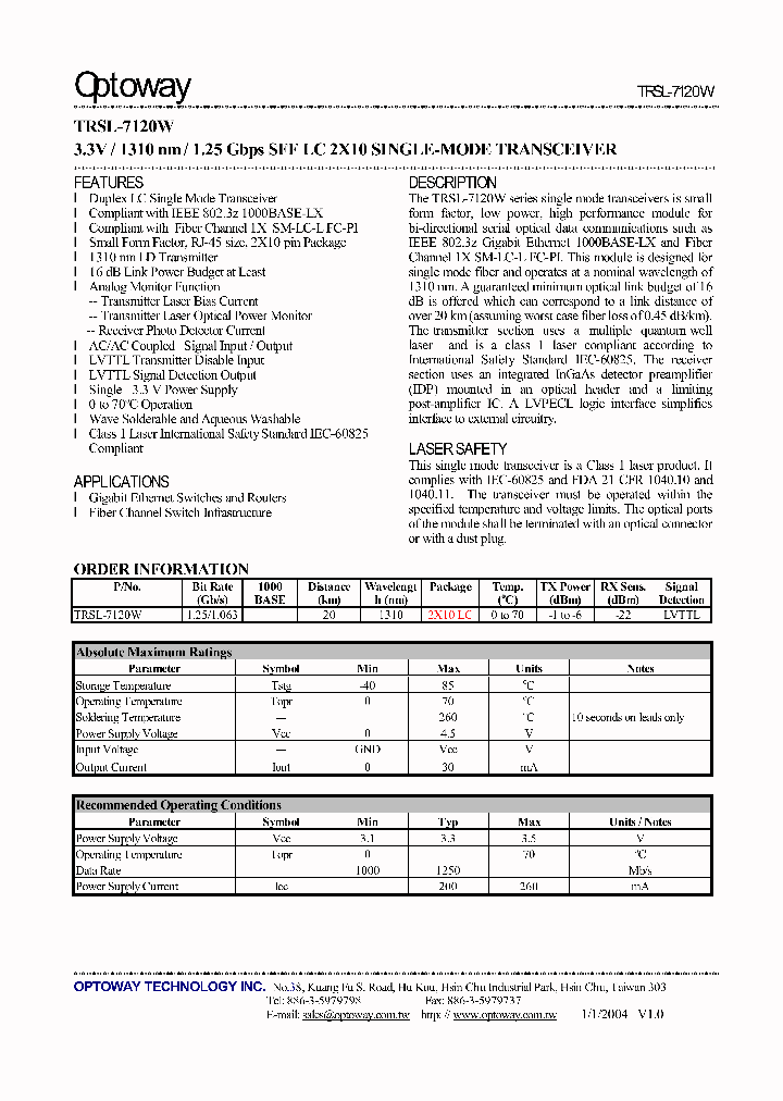 TRSL-7120W_4128307.PDF Datasheet