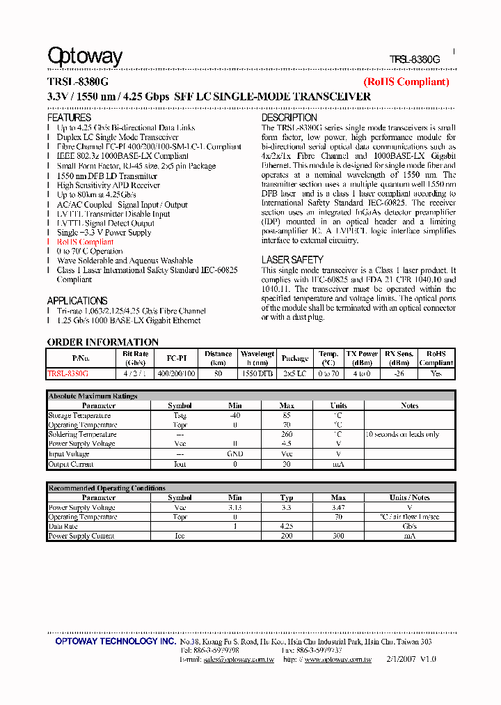 TRSL-8380G_4128265.PDF Datasheet