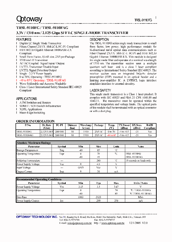 TRSL-9110FAG_4128254.PDF Datasheet