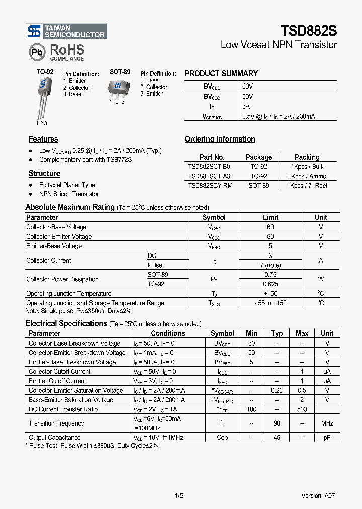 TSD882S07_4131210.PDF Datasheet