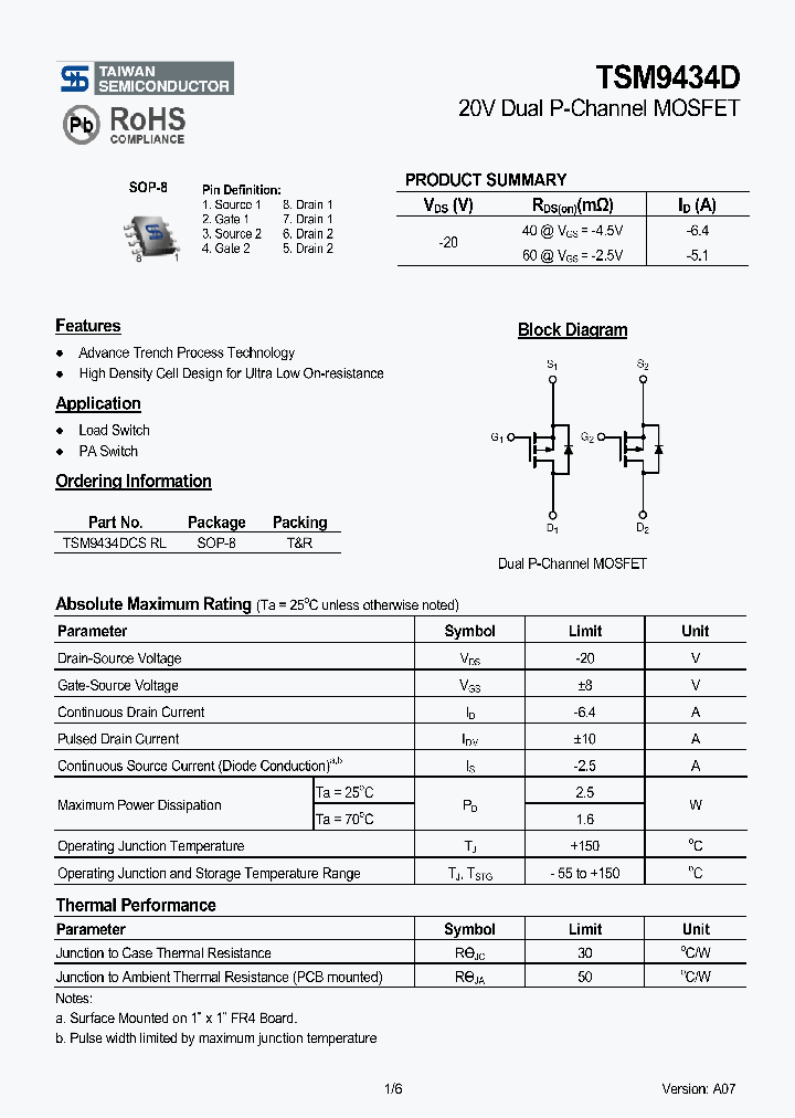 TSM9434DCSRL_4131708.PDF Datasheet