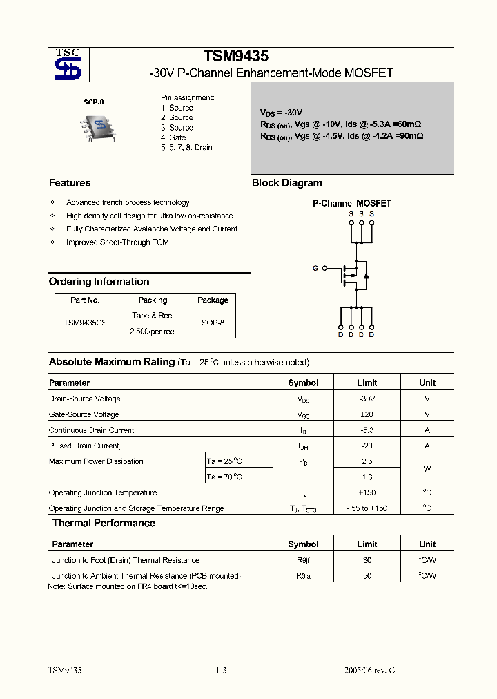TSM9435CS_4131175.PDF Datasheet