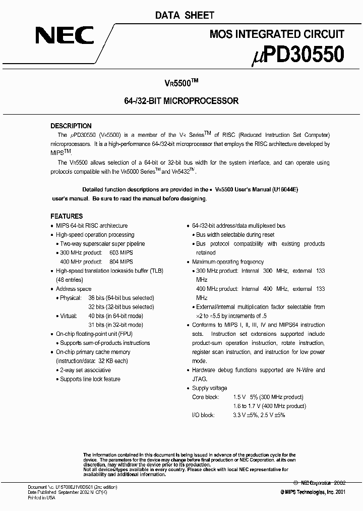 UPD30550_4108861.PDF Datasheet