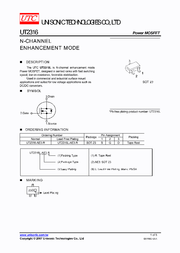UT2316L-AE3-R_4125119.PDF Datasheet