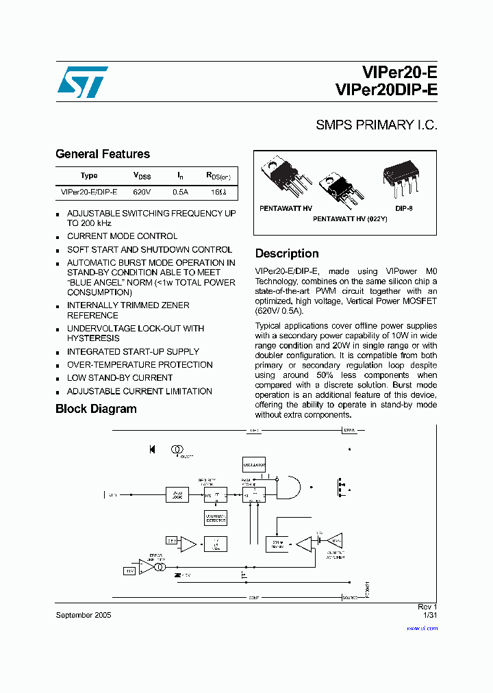 VIPER20-22-E_4113437.PDF Datasheet