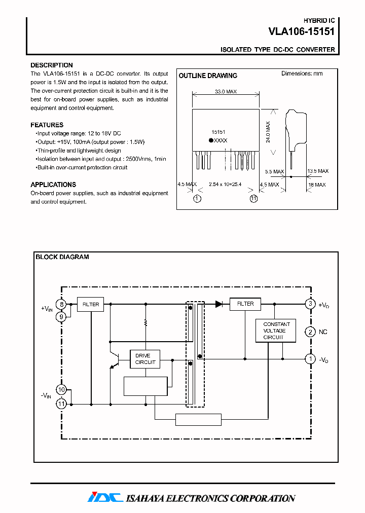 VLA106-15151_4130702.PDF Datasheet