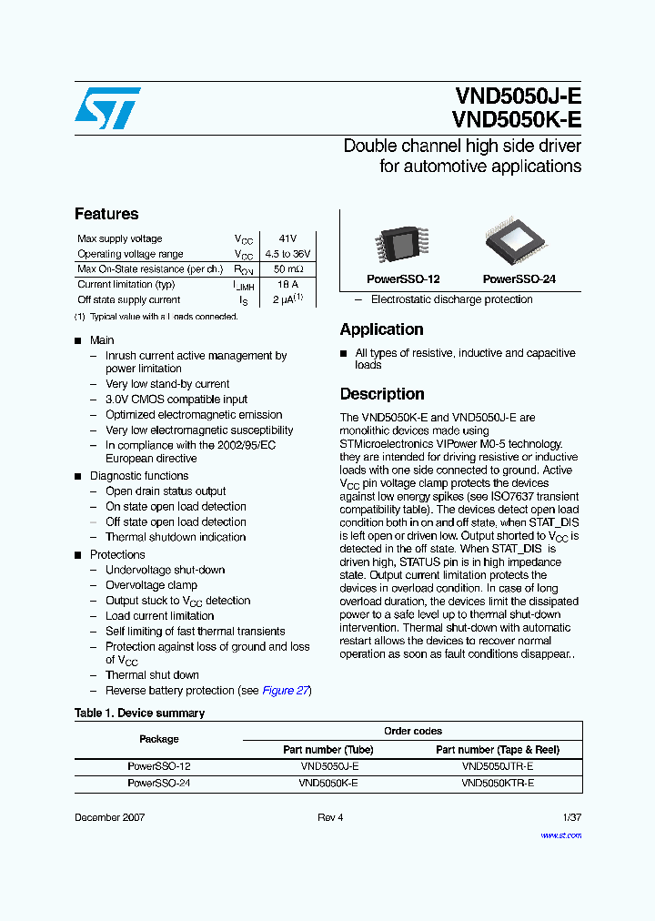 VND5050KTR-E_4156775.PDF Datasheet
