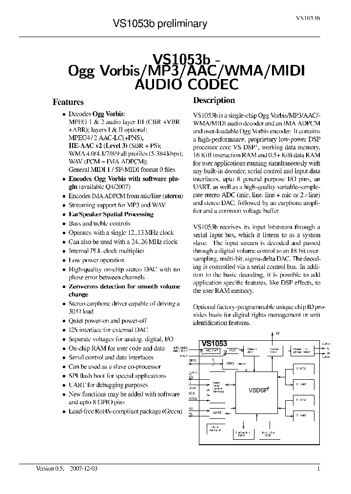 VS1053B_4132164.PDF Datasheet