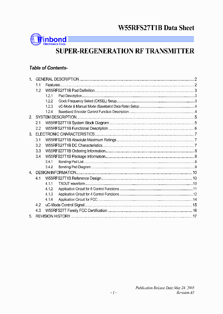 W55RFS27T1B_4116168.PDF Datasheet