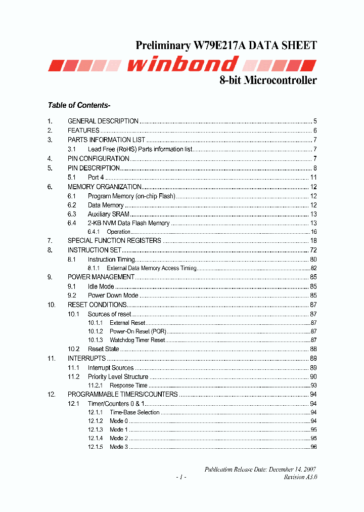 W79E217AFG_4129427.PDF Datasheet