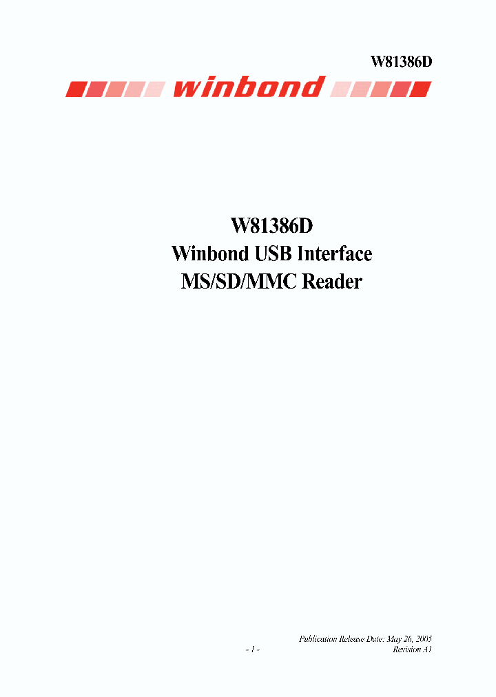 W81386-DG_4122684.PDF Datasheet